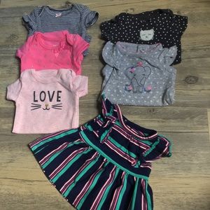 newborn babygirl bundle 6pcs